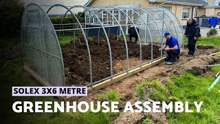 Polycarbonate Greenhouse Solex 3x6 m  How to Assemble [upl. by Pickard]