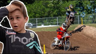 Hudson Deegan Wins First YZ85 Race At RedBud  The Deegans [upl. by Eilsek]