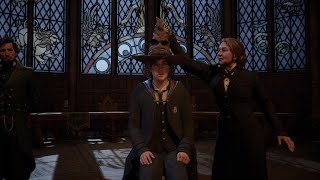 Sorting Hat Ceremony  Hogwarts Legacy Playthrough Ep 1 [upl. by Anohr]