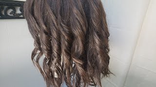 Beach Waves Curls  Tressallure Cool Flow Dual styler  Dont forget to brush out once cooled [upl. by Eiramlatsyrc631]