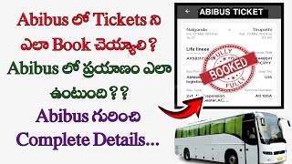 How to book bus tickets in online teluguhow to book bus tickets in AbibusTSRTC [upl. by Chao]