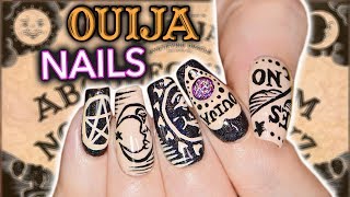 DIY OUIJA NAIL ART not clickbait actual nail art emergency [upl. by Inotna]