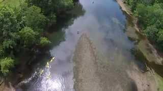 DJI Phantom Drone Flying FAST Over The Caney Fork River 1080p HD [upl. by Einittirb]