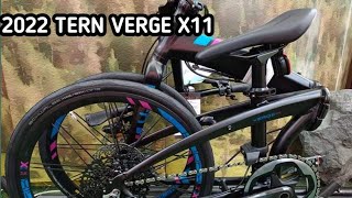 2022 TERN VERGE X11 FOLDING BIKE [upl. by Keffer599]