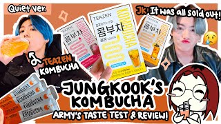 I Tried Jungkooks Kombucha on VLIVE 🍵  BTS 방탄소년단 정국 티젠 콤부차 TEAZEN Kombucha Review amp Unboxing [upl. by Crespo]