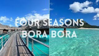 Bora Bora Overwater Bungalows  Four Seasons Bora Bora Room Tour  Resort Review [upl. by Eicarg]