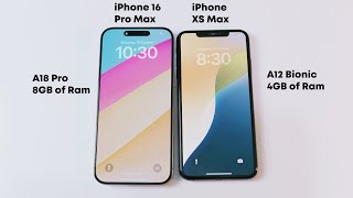 iPhone XS Max VS iPhone 16 Pro Max  Speed Test [upl. by Uhthna384]