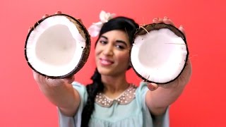 How to Open a Coconut and Remove the Meat [upl. by Nahtonoj]