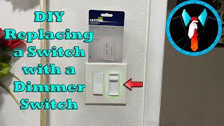 DIY Replacing a Switch with a Dimmer Switch [upl. by Eenerb456]