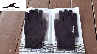 REVIEW Achiou Winter Gloves for Menamp Woman [upl. by Lled]