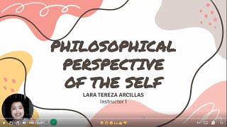 Understanding the Self  Philosophical Perspective of the Self [upl. by Jovitah167]