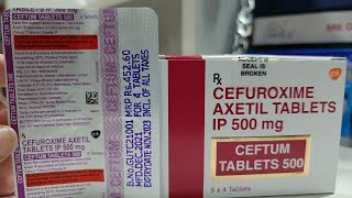 Ceftum 500 tablet  cefuroxime Axetil  usedoseworkside effects parcautions full info in hindi 👍 [upl. by Evelinn]