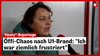 ÖffiChaos nach U1Brand quotIch war ziemlich frustriertquot [upl. by Elleirol]