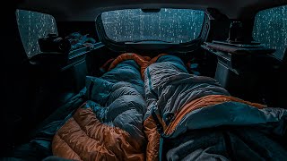 10 Hours ⚡️ Rain Sound On Window Car with Thunder SoundsㅣSleep Study and Relaxation Meditation [upl. by Akinihs]