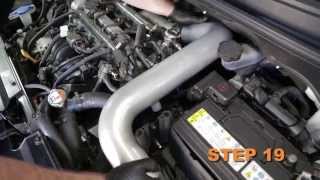 2013  2014 Hyundai Veloster 16L Air Intake Installation [upl. by Annoda318]