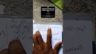 algebraic identities and factors Class 5 6 7 8 9 10 shortvideo [upl. by Amian]