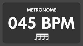 45 BPM  Metronome  16th Notes [upl. by Ardene950]