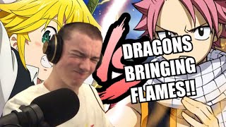 RUSTAGE MELIODAS VS NATSU RAP BATTLE REACTION [upl. by Naraj770]