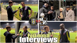 Harrogate v Port Vale post match interviews  Ruari Paton Moore John Rudge Carol Grant Debrah [upl. by Hardunn]