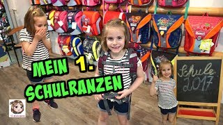 HANNAHS 1 SCHULRANZEN 💼 Shopping Wir kaufen einen Ranzen und eine Schultüte 💖 [upl. by Edelman]