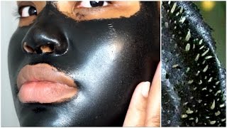 FIRST TIME USING A BLACK PEEL OFF MASK  SHILLS [upl. by Liagaba17]