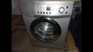 DAEWOO washing machine 450 rpm test mode spin after lubricate the bearings [upl. by Leopoldine]