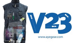 AyeGear V23 Travel Vest with iPad Pocket  23 Concealed Pockets [upl. by Nash]