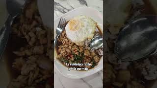 La verdadera razón por la que viajo 🤤 comida rico [upl. by Ardle]