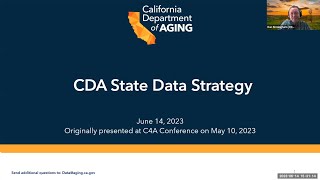 CDA State Data Strategy Webinar [upl. by Eceerehs]