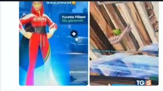 TG5 mostra Filippo turetta su fortnite [upl. by Reichel]