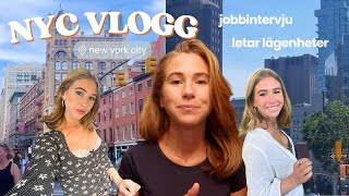 NYC VLOGG  hittat lägenhet och går på jobbintervju [upl. by Ewell]