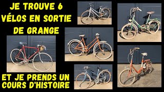 Vélos Vintage Sortie de Grange Motobécane Peugeot Talbot Cycles Gitane amp Vélo Pliant Marcella 🚴‍♀️ [upl. by Gnirps]