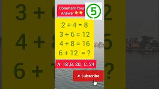 Puzzle math ✌️ IQ Test mathpuzzle viralvideo shorts youtubeshorts iqtest [upl. by Hanforrd]