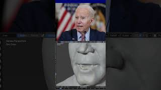 Blender Sculpting Biden Likeness [upl. by Corley]