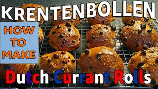 Make Krentenbollen  Dutch Currant Rolls🇳🇱 [upl. by Corell]