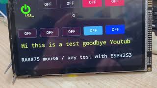 RA8875 display with wireless mouse and keyboard with ESP32S3 [upl. by Lekcar]