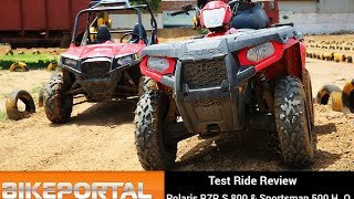 Polaris RZR S800 Test Ride Review  Bikeportal [upl. by Pinelli]