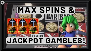 MAX SPINS amp JACKPOT GAMBLES  Service Station amp Bookie Slots [upl. by Atinehs]