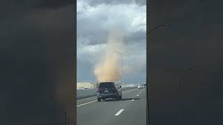 Dust Devil Spotted Near Interstate 25 in Albuquerque [upl. by Euk]