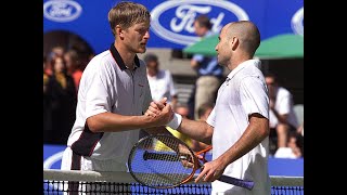 60fps Agassi v Kafelnikov  Australian Open 2000 Final Highlights [upl. by Clarke]