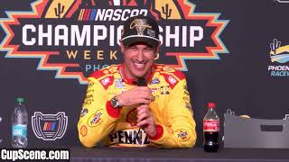 NASCAR at Phoenix Raceway Nov 2024 Joey Logano post race [upl. by Odlavu680]