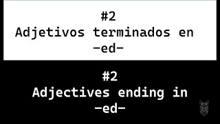 😎2 Adjetivos terminados en ed inglesespañol comunesútilesejemploslistaCAT ENGLISH 🧠 [upl. by Goldenberg]