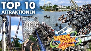 TOP 10 Fahrgeschäfte im Heide Park [upl. by Igor960]