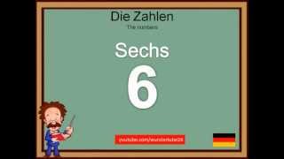 2 LEARN GERMAN NUMBERS  LERNE DEUTSCH DIE ZAHLEN [upl. by Amzu]