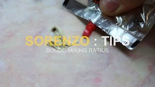 Bondo Tip 3  Mixing Ratios [upl. by Ahsehat526]