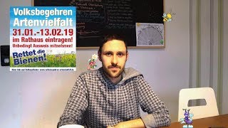 Unser Video zu Bay Volksbegehren Artenvielfalt 310113022019 [upl. by Lengel]