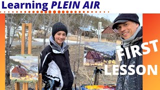 Plein Air Painting For BeginnersHow To Paint EN PLEIN AIR Step by Step [upl. by Silrac752]