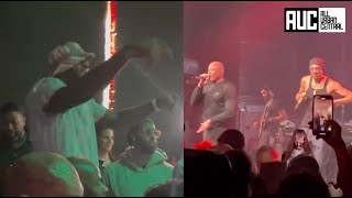 Lebron Raps Every Word While Watching Eminem Dr Dre amp Snoop Perform In London [upl. by Zima]