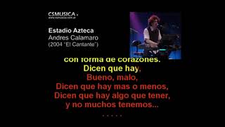 Estadio Azteca Andres Calamaro Karaoke menos 1 semitono [upl. by Boy]