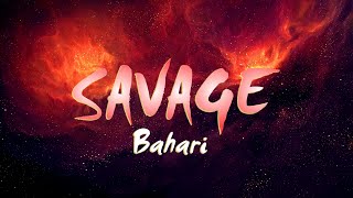 SAVAGE  BAHARI karaoke instrumental [upl. by Anivlem951]